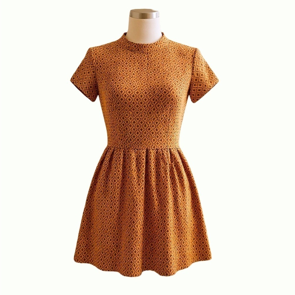Xhilaration Mustard Geometric Mini Dress Women Size S homecoming dress